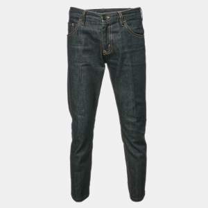 Prada Navy Blue  Denim Regular Fit Jeans L Waist 34"