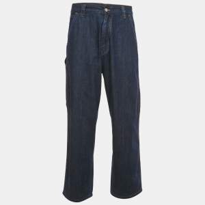 Prada Blue Denim Straight Leg Jeans S Waist 32"