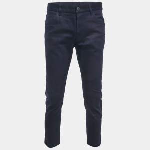 Pre Owned Prada Dark Blue Denim Jeans L Waist 33"