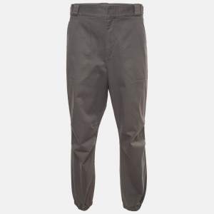 Pre Owned  Prada Grey Denim Regular Fit Joggers XXL