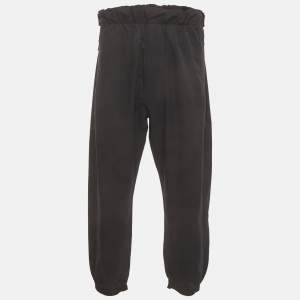 Pre Owned Prada Black Syntenic Elasticated Waist Jogger Pants XXXL