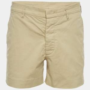 Pre Owned Prada Beige Stretch Cotton Regular Shorts L