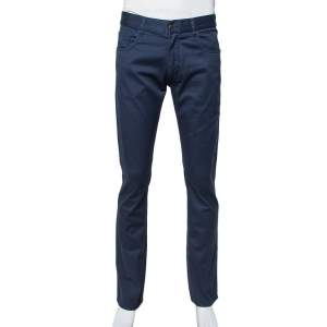 Prada Navy Blue Twill Drill Trousers M
