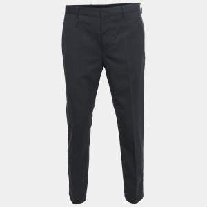 Prada Charcoal Grey Wool Trousers M
