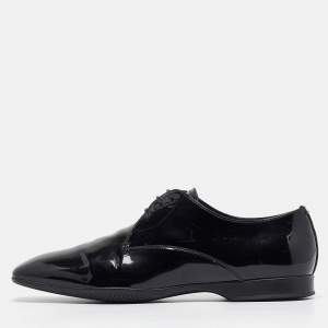 Prada Black Patent Leather Lace Derby Size 42