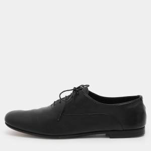 Prada Black Leather Lace Up Oxfords Size 42