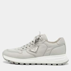 Prada Grey Re-Nylon Prax 01 Sneakers Size 42