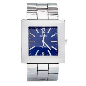 Rado Blue Stainless Steel Diastar 113.0755.3 Men's Wristwatch 35 mm