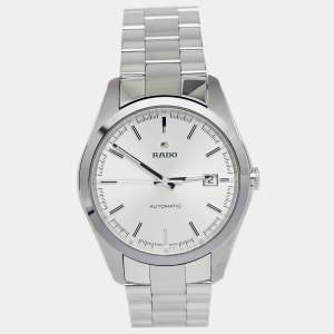 Rado Silver Ceramos Stainless Steel Hyperchrome R32115103 Men's Wristwatch 40 mm