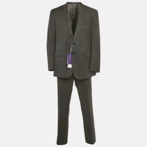 مملوكة مسبقًا Ralph Lauren Charcoal Wool Regular Fit Suit XXL