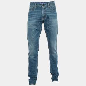 Ralph Lauren Navy Blue Denim Amberley Jeans L Waist 37" 