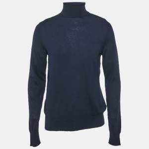 مملوكة مسبقًا Ralph Lauren Purple Label Navy Blue Cashmere Turtle Neck Sweater M