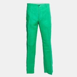 Ralph Lauren Purple Label Green Linen Trousers XXL