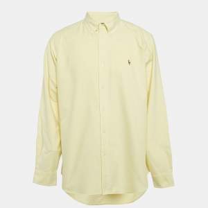 Ralph Lauren Yellow Cotton Classic Fit Shirt XL