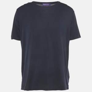 Pre Owned Ralph Lauren Purple Label Blue Jersey T-Shirt XL