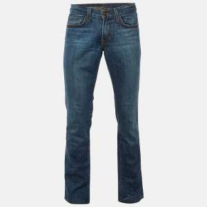 Pre Owned بنطلون جينز رالف لورين بلاك ليبل دنيم أزرق كحلي 867 مقاس صغير خصر 34 بوصة