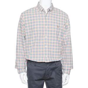 Ralph Lauren Multicolor Plaided Cotton Button Front Shirt XL
