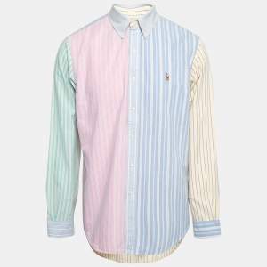 Pre Owned Ralph Lauren Multicolor Striped Cotton Full Sleeve Shirt L