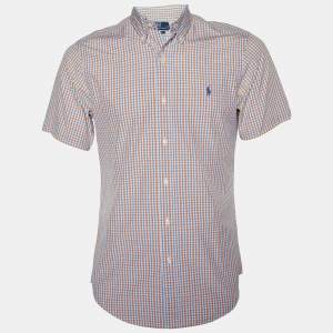 Pre Owned Polo by Ralph Lauren Multicolor Checkered Cotton Half Sleeve Shirt S