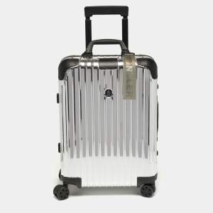 مملوكة مسبقًا Rimowa x Moncler Silver Mirrored Aluminium Cabin Suitcase