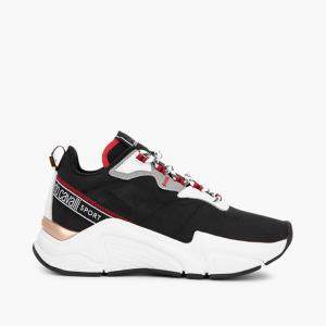 Roberto Cavalli Black Nylon/Leather Halvin Mix Sneakers Size EU 42