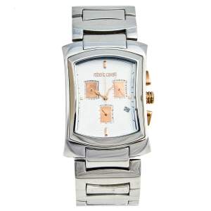 Roberto Cavalli White Stainless Steel Tomahawk R7253900015 Men's Wristwatch 31 mm
