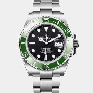 Pre Owned Rolex Submariner 126610LV Starbucks Black Stainless Steel Automatic Men's Wristwatch 41mm
