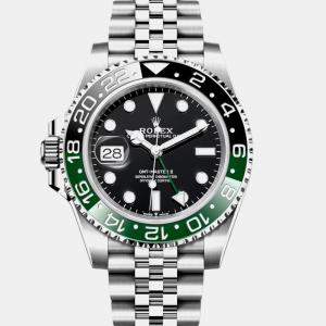 Pre Owned Rolex Gmt Master II 126720 VTNR Sprite Black Stainless Steel Automatic Men's Wristwatch 40mm