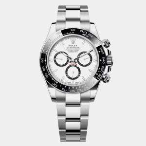 Pre Owned Rolex Daytona 126500LN Panda White Stainless Steel Automatic Men's Wristwatch 40mm