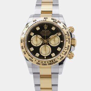 مملوكة مسبقًا Rolex Cosmograph Daytona 126503G Automatic Black 18k Yellow Gold Stainless Steel  Men's Wristwatch 40 mm