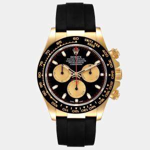 Rolex Black 18k Yellow Gold Cosmograph Daytona 116518LN Automatic Men's Wristwatch 40 mm