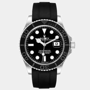 Rolex Black 18K White Gold Yacht-Master 226659 Automatic Men's Wristwatch 42 mm
