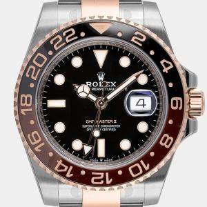 Rolex 18k Rose Gold, Stainless Steel GMT || Rootbeer 40 mm