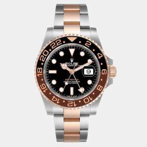 Rolex Rootbeer Stainless Steel &18K Rose Gold GMT-MASTER II Men's Wristwatch 40 mm