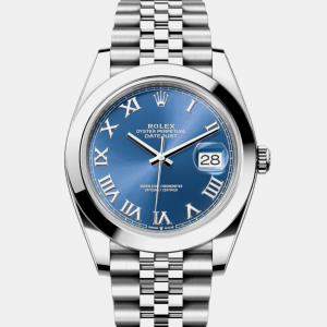 Rolex -Stainless Steel blue automatic Datejust 126300 41 mm