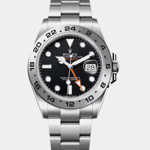 Rolex -Stainless Steel black automatic Explorer II 226570 42 mm