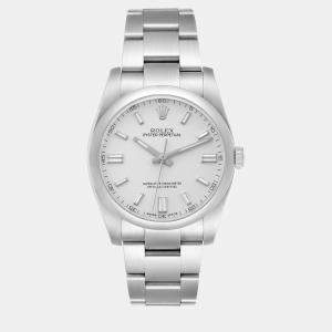 Rolex Oyster Perpetual Silver Dial Steel Men's Watch 36.0 mm