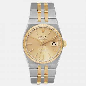 Rolex Oysterquartz Datejust Steel Yellow Gold Men's Watch 36 mm