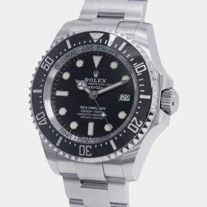 Rolex Black Stainless Steel Sea-Dweller Deepsea Automatic Men's Wristwatch 44 mm