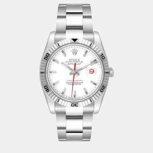 Rolex Turnograph Steel White Gold Bezel Men's Watch 36 mm