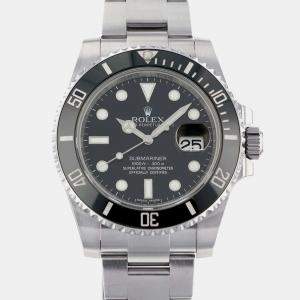 Rolex Black Stainless Steel Submariner 116610LN Automatic Men's Wristwatch 40 mm