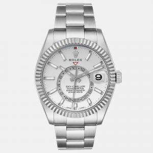 Rolex Sky-Dweller Steel White Gold Mens Watch 326934  