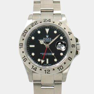 Rolex Black Automatic Explorer II 16570 Y-number Men's Watch Date