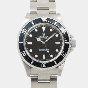 Rolex Black Automatic Submariner 14060 U-number Men's Watch