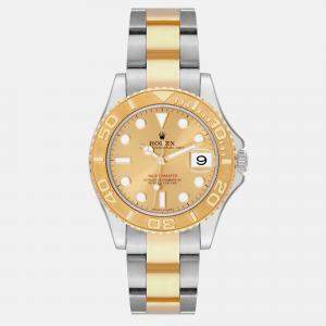 Rolex Yachtmaster Midsize Steel Yellow Gold Men's Watch 35.0 mm