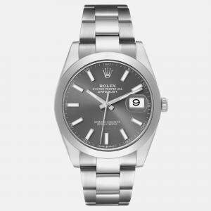 Rolex Datejust Slate Dial Steel Men's Watch 126300 41 mm