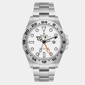 Rolex Explorer II 42mm Polar White Dial Steel Mens Watch 226570 