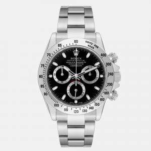 Rolex Daytona Chronograph Black Dial Steel Men's Watch 116520 40 mm