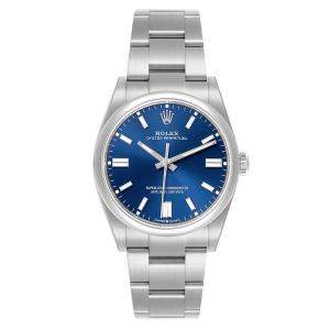 Rolex Oyster Perpetual Blue Dial Steel Men's Watch 36.0 mm