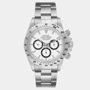 Rolex Cosmograph Daytona White Dial Zenith Movement Watch 16520 40 mm